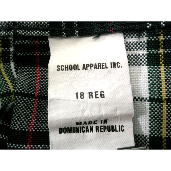School Apparel Women's (Size 8/Waist 30) Y2K Preppy Black Plaid Pleated Skirt - Picture 6 of 7